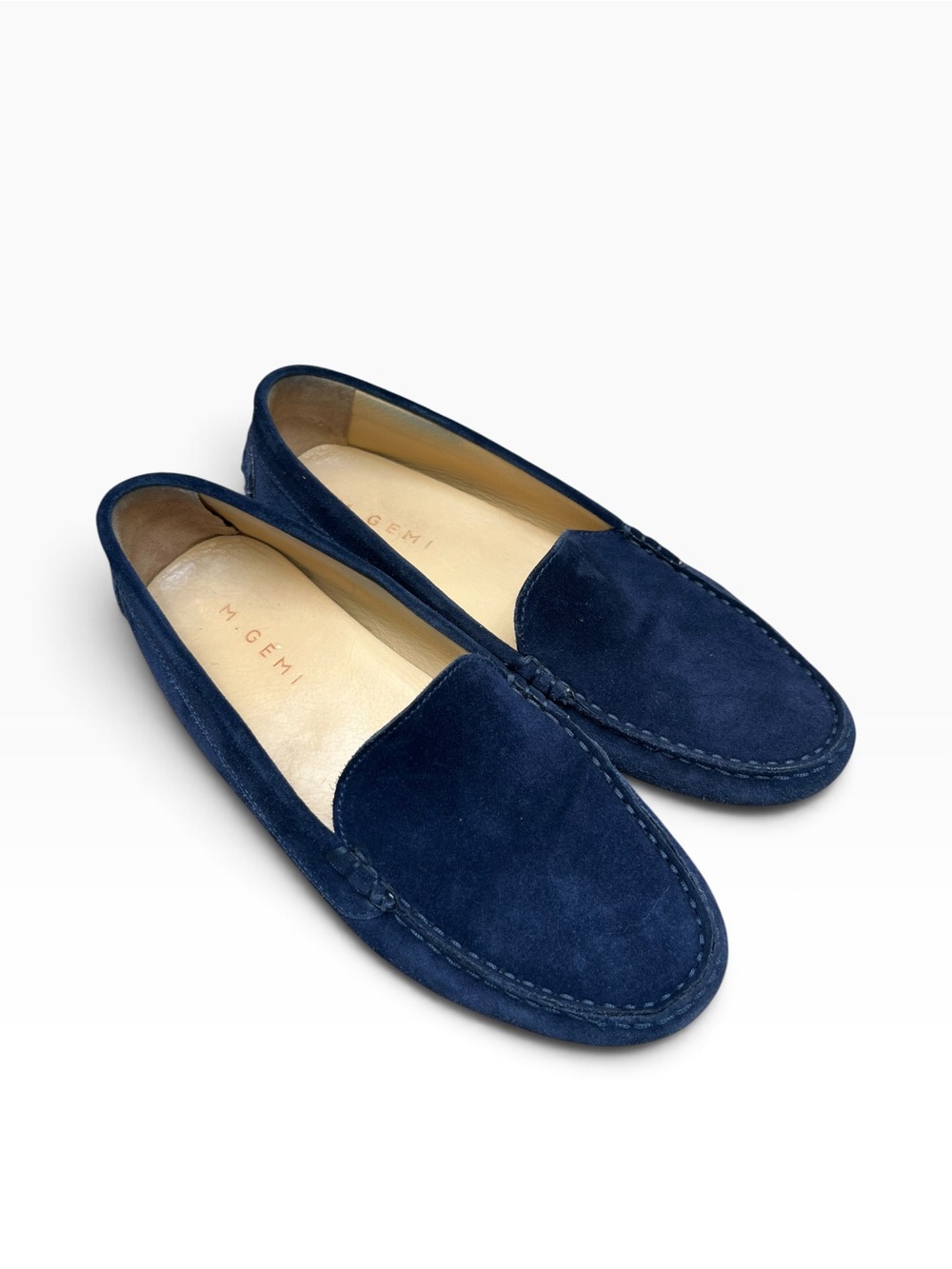 M. Gemi Deep Navy Suede Women’s Loafers